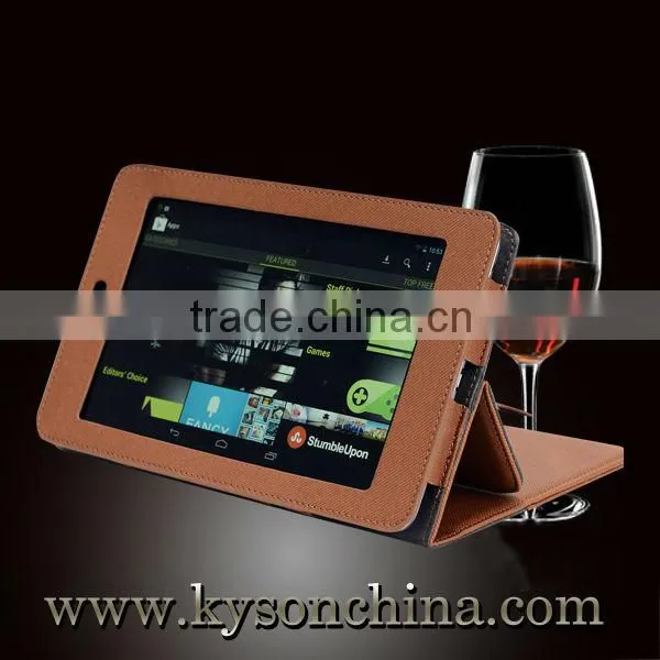 Multiangle stand leather tablet case for google nexus 7