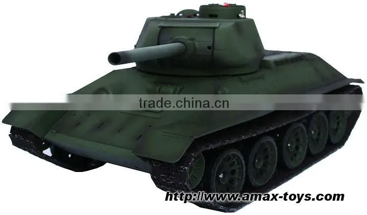 rt-39091 New 1/16 2.4Ghz RC Russian T-34/85 Tank With BB Sound & Smoke