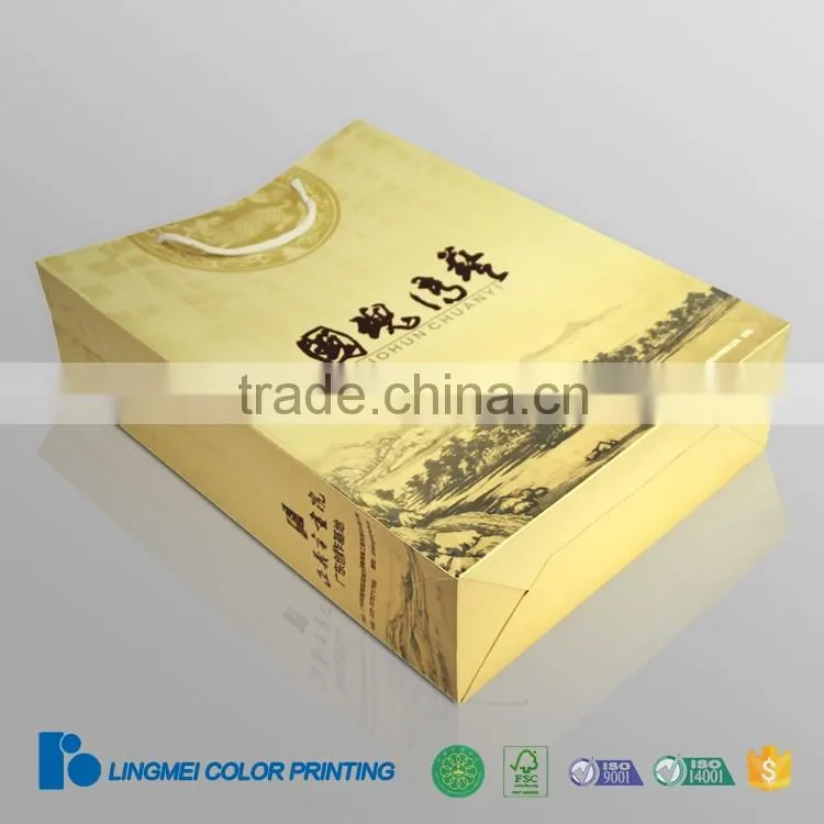 Custom printing luxury shopping paper bag