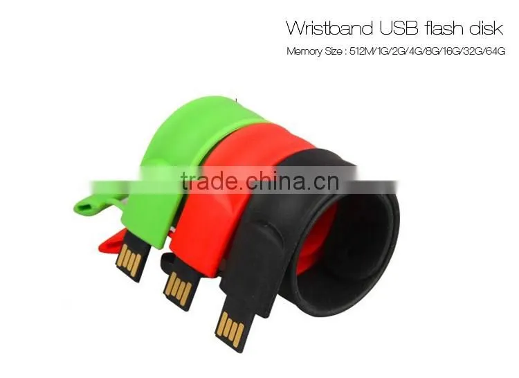 Silicon bracelet wristband USB flash disk Dong Guan