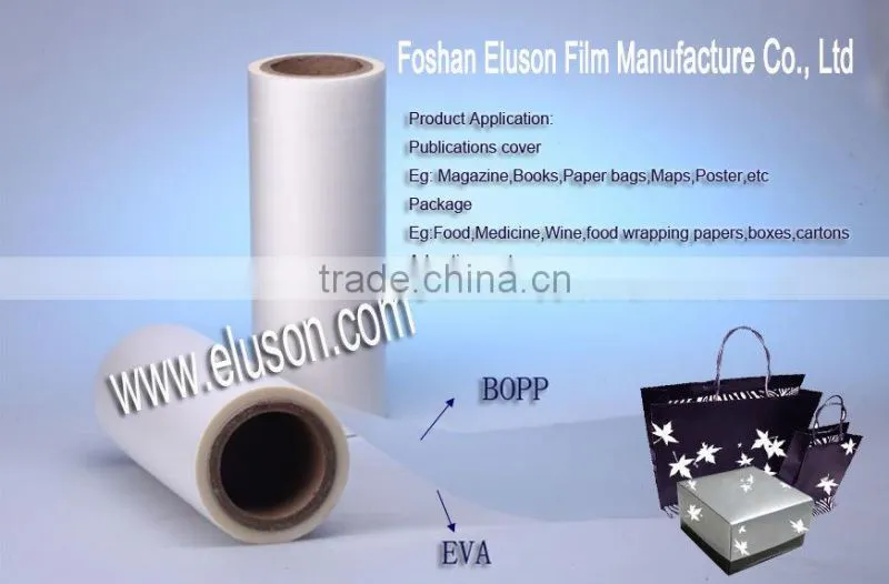 Feather Touch BOPP Thermal Lamination Film with Eva Glue Layer