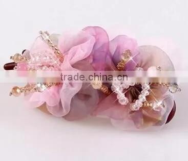 New Fashion Lace banana clip Delicate Flower Hair hair accessories