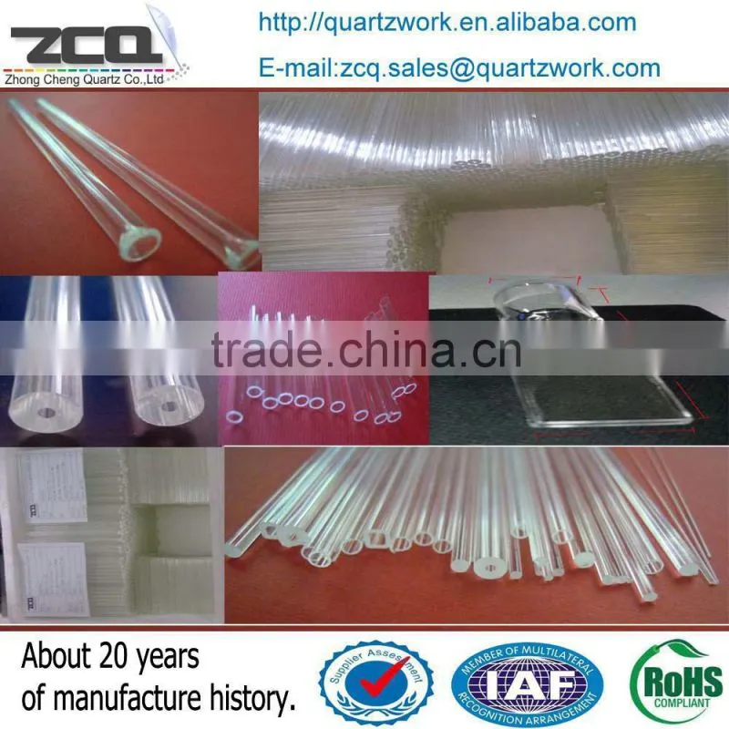 7 hole fiber optic capillary quartz tube