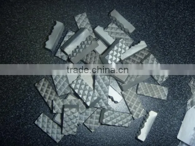 Hot sale Tungsten Carbide jaw Inserts for chuck jaws used in diamond core drilling
