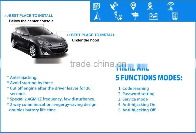 High quality With Remote Engine Start engine immobilizer