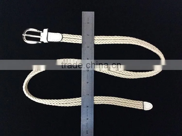 Waxed Cotton String Knitted Belt Women Elastic Belt