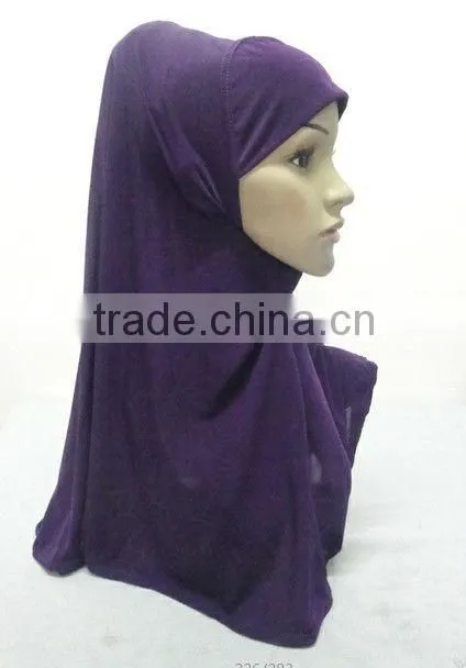 H188 plain muslim hijab,simple comfortable hijab