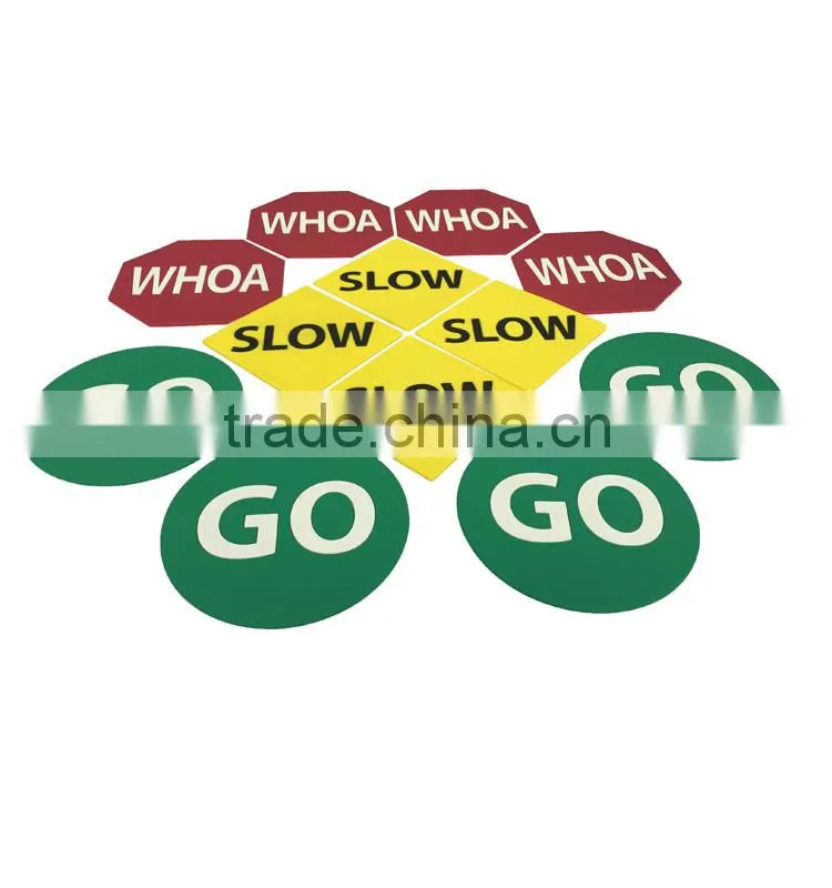 Funny And Colorful Three Shapes Mark Mat Learning Tool