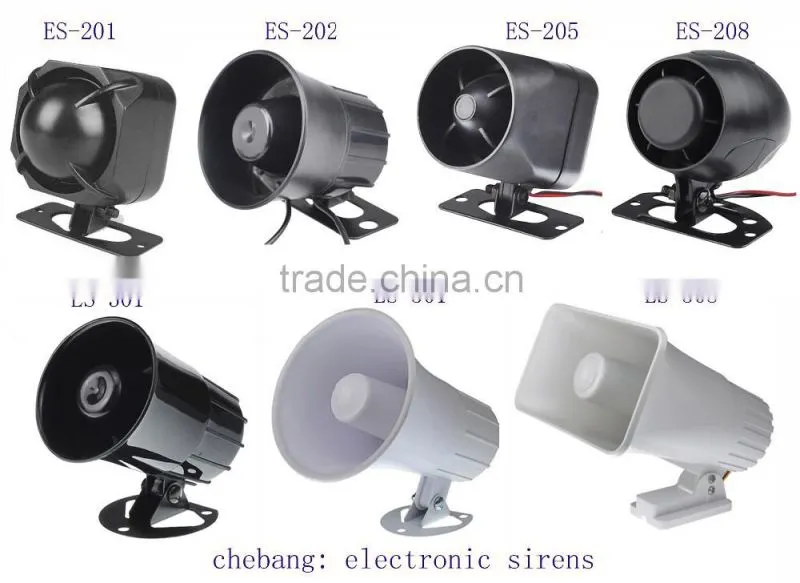 ES-206 Alarm Siren,DC 12V,24V,WITH CE & ROHS