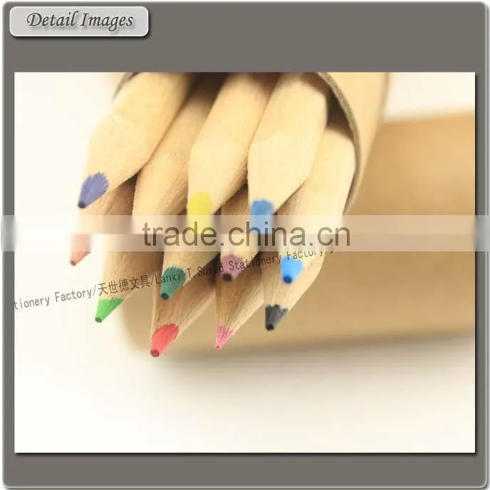 12 Pcs Natural Wood Drawing Color Pencil Set In Tube