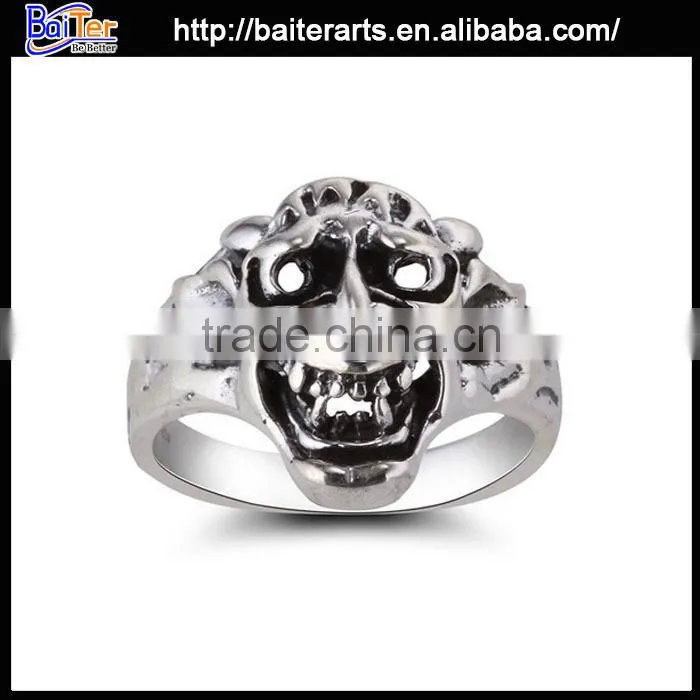 Fashion titanium cross shaped diamond ring,stainless steel ruby cross ring