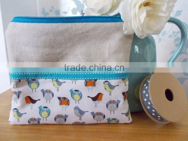 wholesale custom canvas cosmetic bag