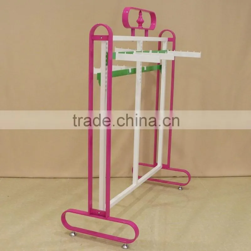 Factory Clothes Display Rack pink garment display stand for lingeries gearment store