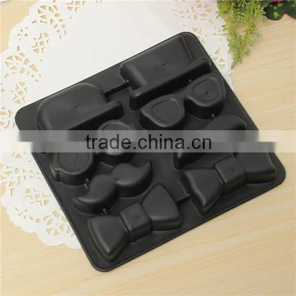 Ice Cube Tray Mold Beard Glasses Hat Tie Gentleman Glasses Freeze Mould Maker Ecellent Quality