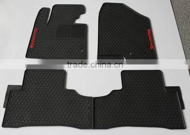 Factory Custom Fit PVC Auto Car Floor Mats For HYUNDAI SANTAFE