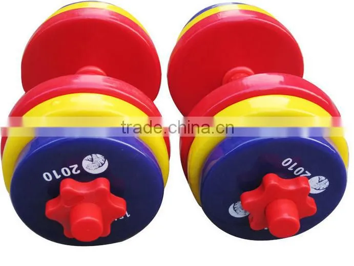 colorful rubber dumbbell