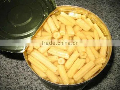 Canned Baby corn Cut In Brine