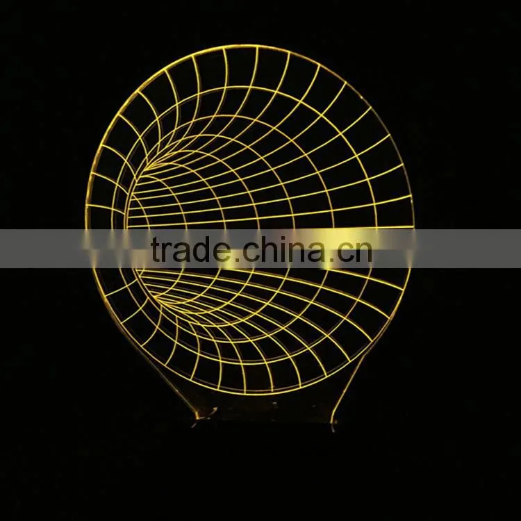 snow mountain crystal table light base wedding 3d optical illusions led light decoration