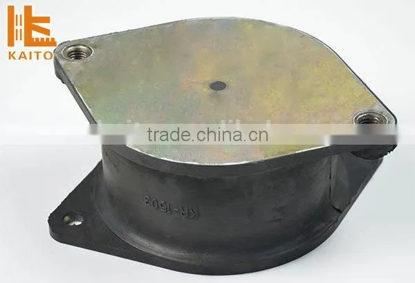 Rubber buffer for road roller