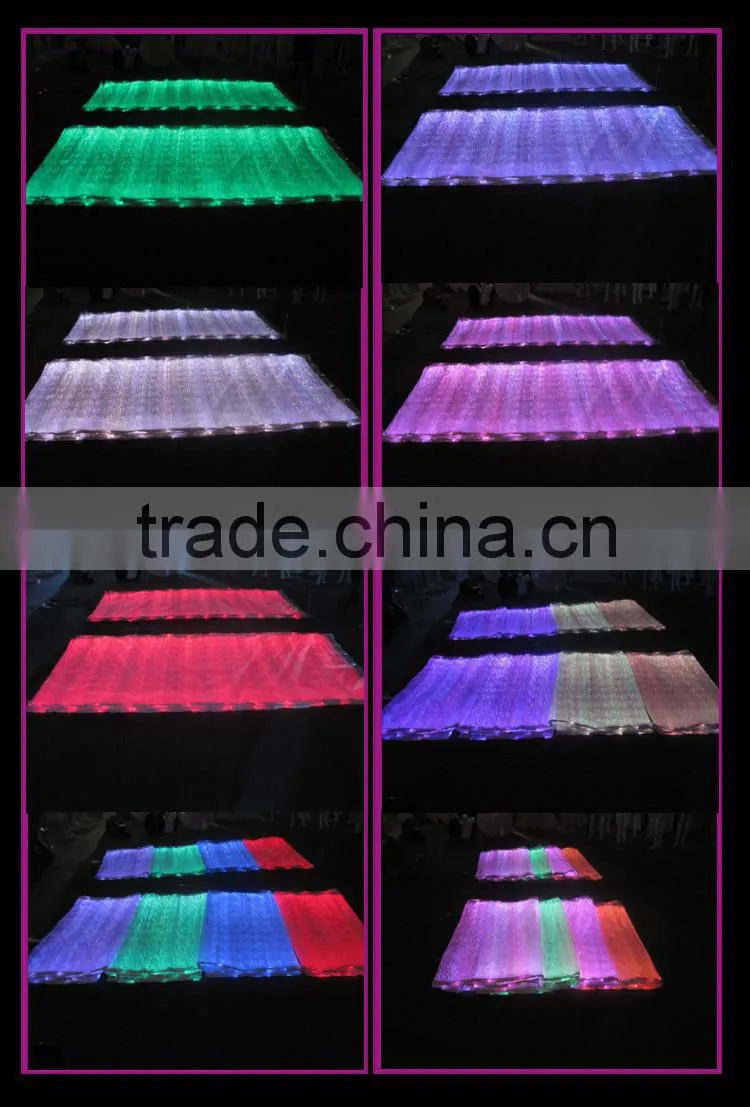 LED lighting fiber optical luminous fabric cloth wholesale sofa cushions fabric