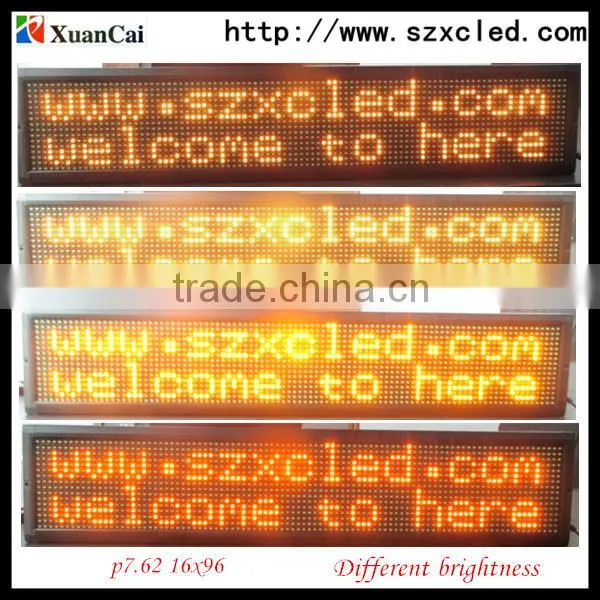 Fashionable,Cool,P7.62,16*96 led two-line, scrolling sign/billboard/display