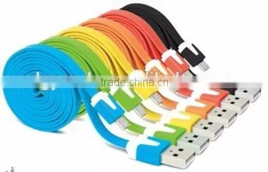 Colorful USB 2.0 Male to Micro USB Male Flat Data Cable