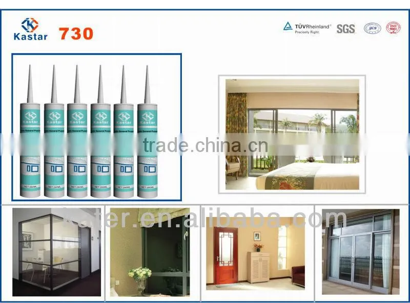 One component acetic general purpose silicone sealant for application glass & aluminum