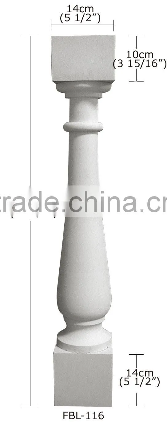 High Quality Good price beautiful new modern luxury Decorative interior polyurethane Balustrade