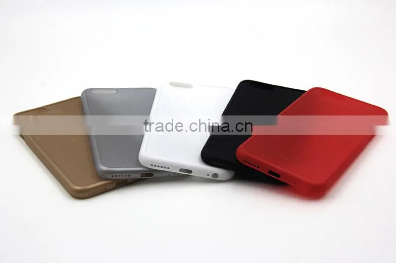 Ultra thin 0.6MM matte high protective blank case for iPhone SE with groove
