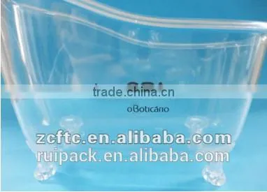 PP container for bathtub products, plastic mini bathtub container, plastic gift container