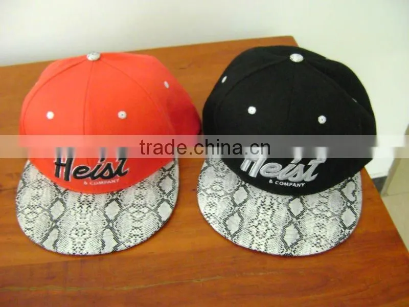 new design custom snapback hat/hip hop snapback hat and cap/flat bill snapback hats with 3D embroidered logo