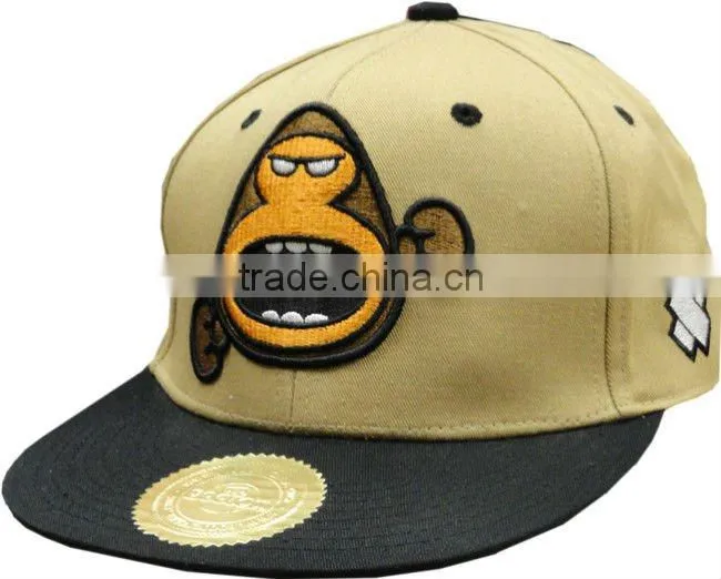 flat bill fitted baseball cap with contrasting piping string