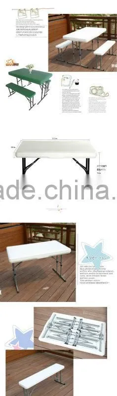 Plastic folding bench for 2 perrson used