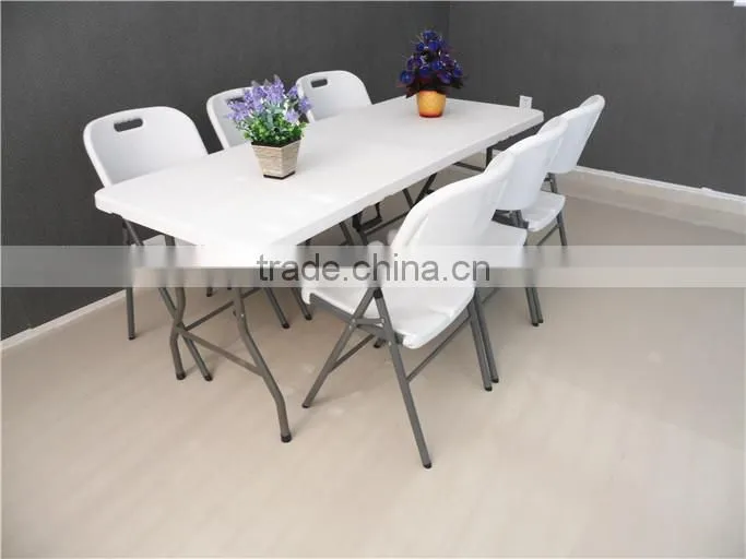 new plastic folding in half table