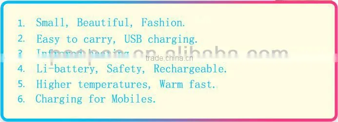 Battery Powered Portable Heater Mini USB Hand Warmer