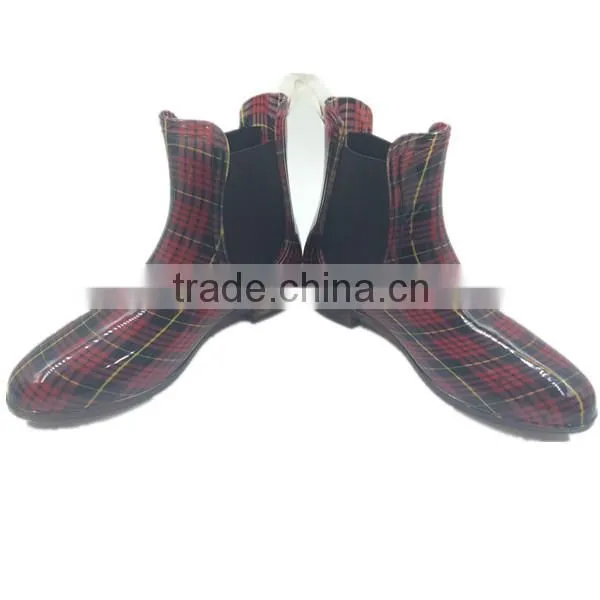 Fashion Ankle Rubber Rain Boot For Women