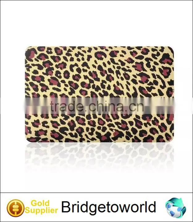 For Macbook Leopard Printed Case, Water Transfer Leopard Printed Cover for Macbook Air Pro Retina