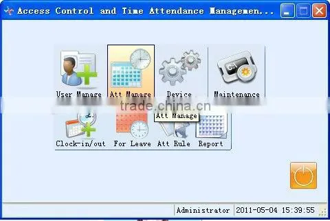 Touch Screen RF Biometric Time Attendance