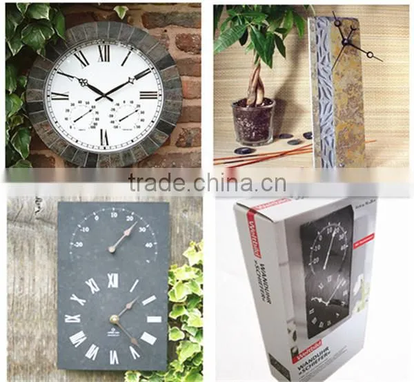 different stone decorative wall clock cover, clock face.