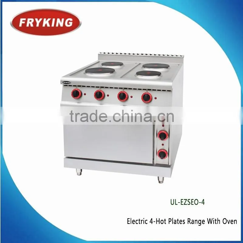 4 Hot Plates Electric Range with Cabinet