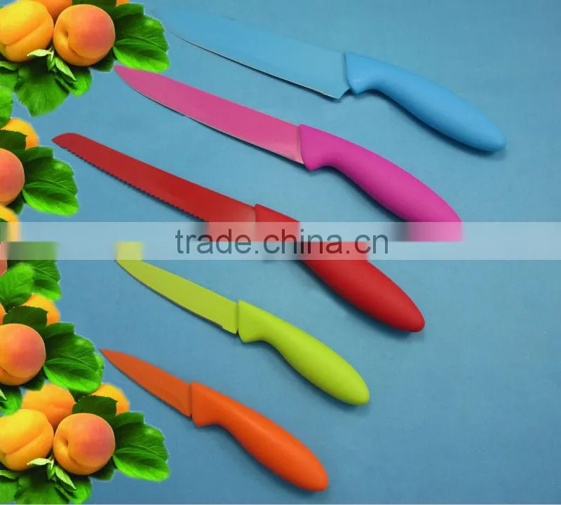 Non-stick kitchen knives