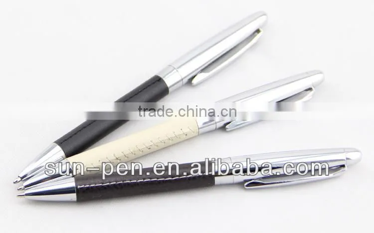 Exclusive ballpoint pens leather paint pens