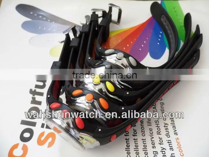 2013 Fashionable PU strap lcd electronic sport watch,digital watch