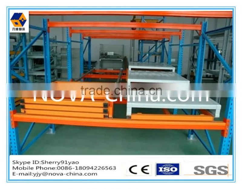 Warehouse racking for Push Back Racking System