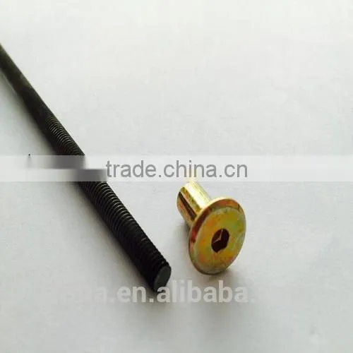 Carbon steel long thread rod with nut of high quality