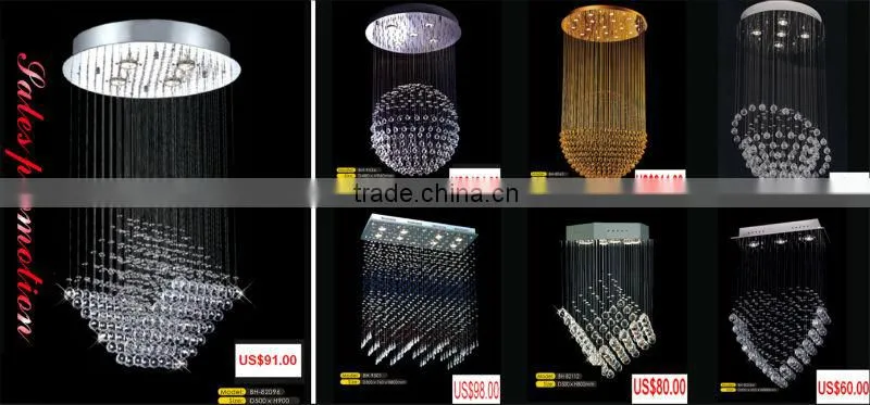Top grade customized crystal stairs pendant light,replica moooi raimond led pendant lamp