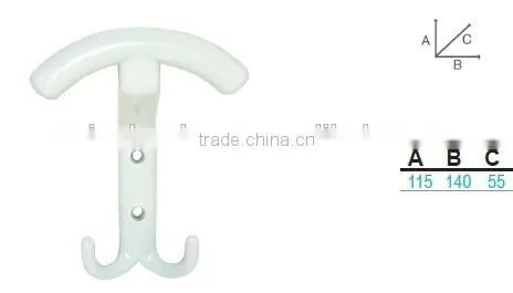 Wholesale zamak coat hook,double coat hook,toilet coat hook