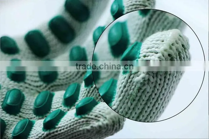 Anti-Vibration 7Gauge T/C Shell latex foam dots coated Safety working gloves machine
