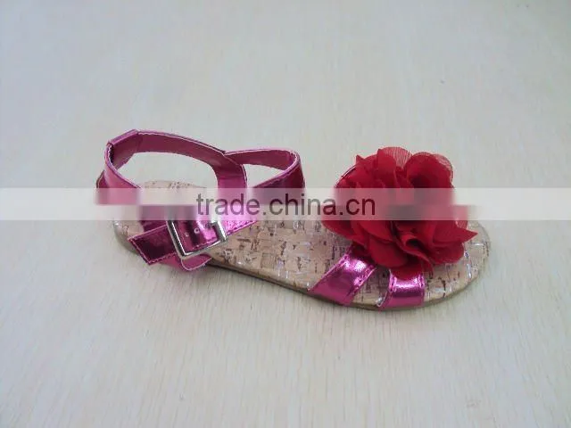 Fashionable style flower upper PU sandal(2012)