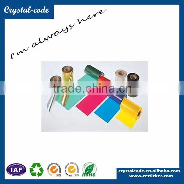 International standard thermal transfer wax printing ink ribbons black color for barcode printer
